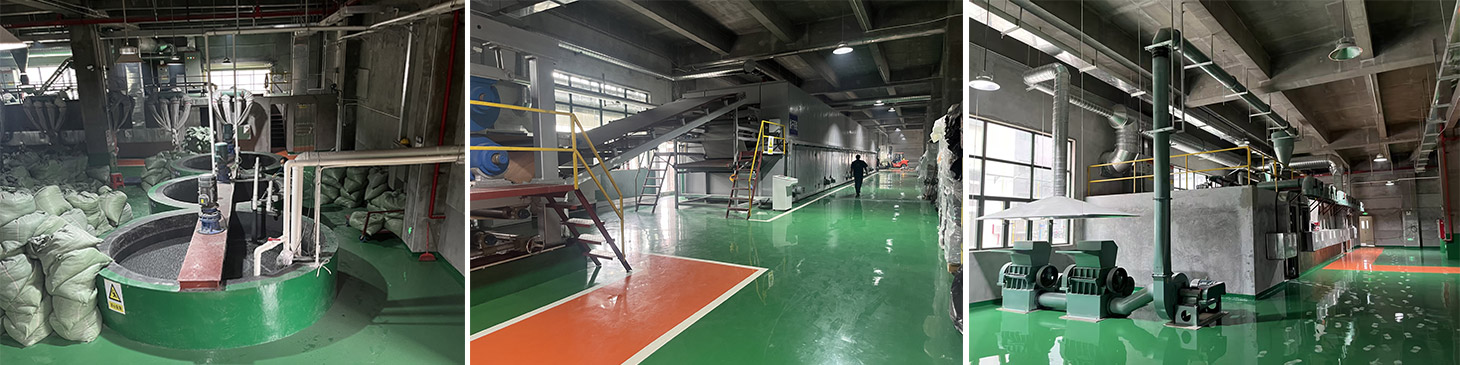 Customized recycled leather production line for our Wenzhou customer.